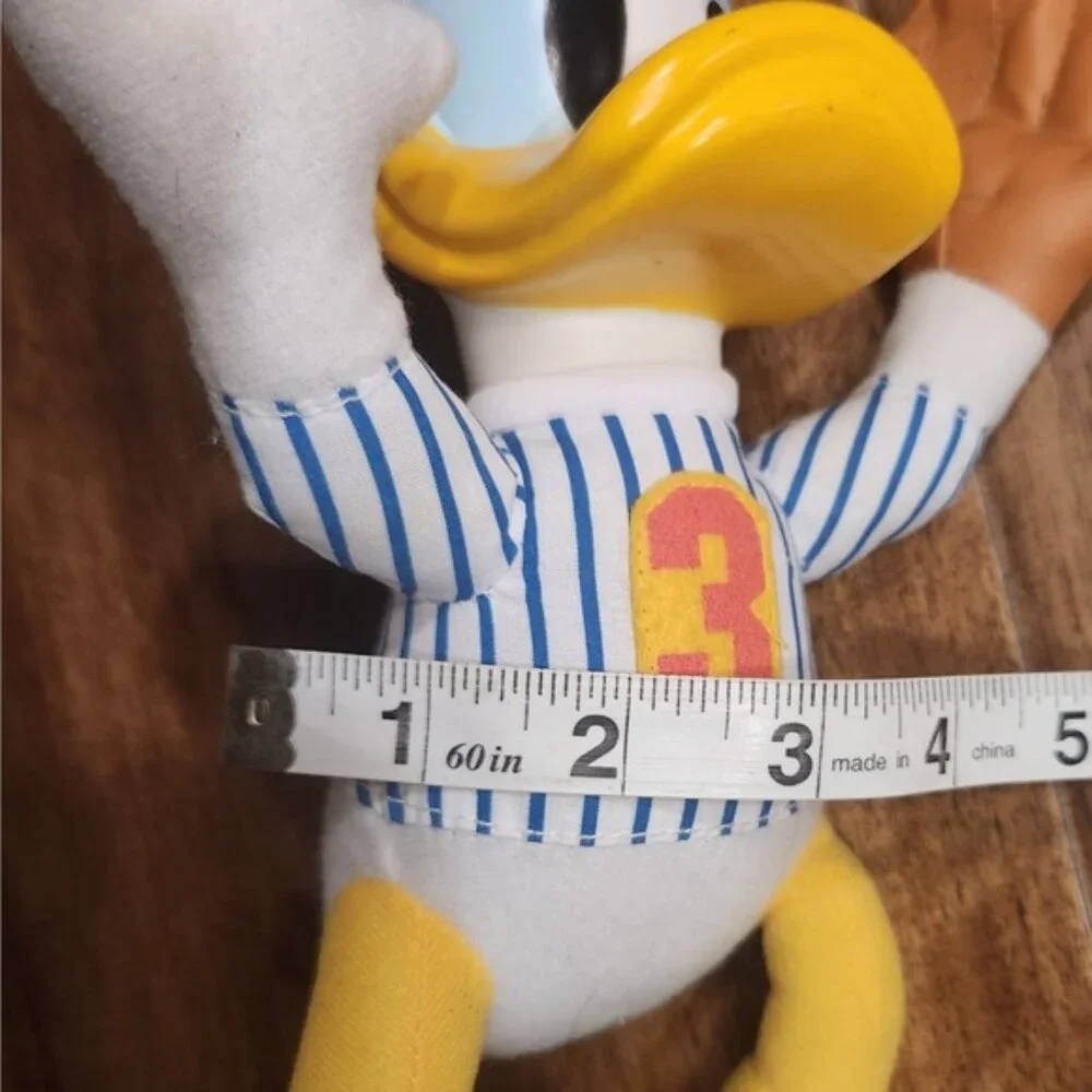 Vintage‎ mcdonalds Disney Donald Duck Baseball Player Plush Toy #3